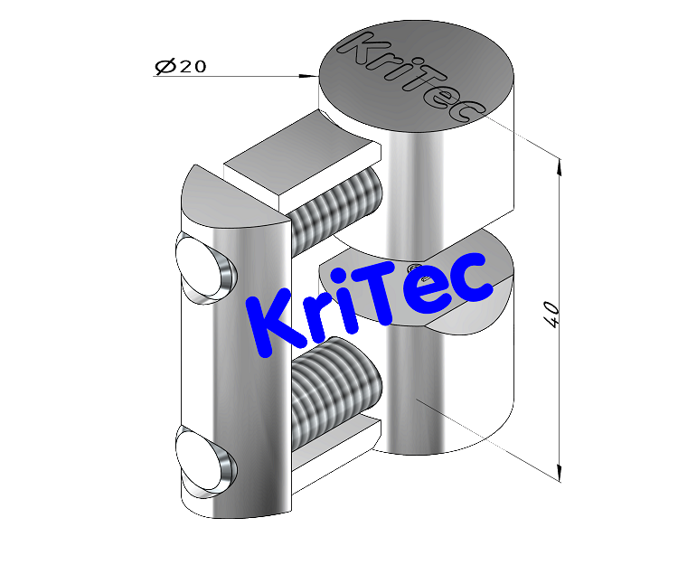 KriTec Universal-Verbindungssatz 8 40, verzinkt