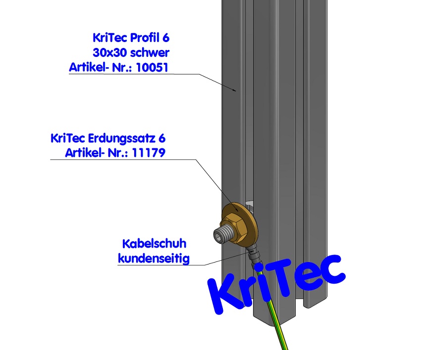 KriTec Profil 6 30x30 schwer