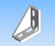 KriTec Alu-Druckgusswinkel 10 AL 80x80x40