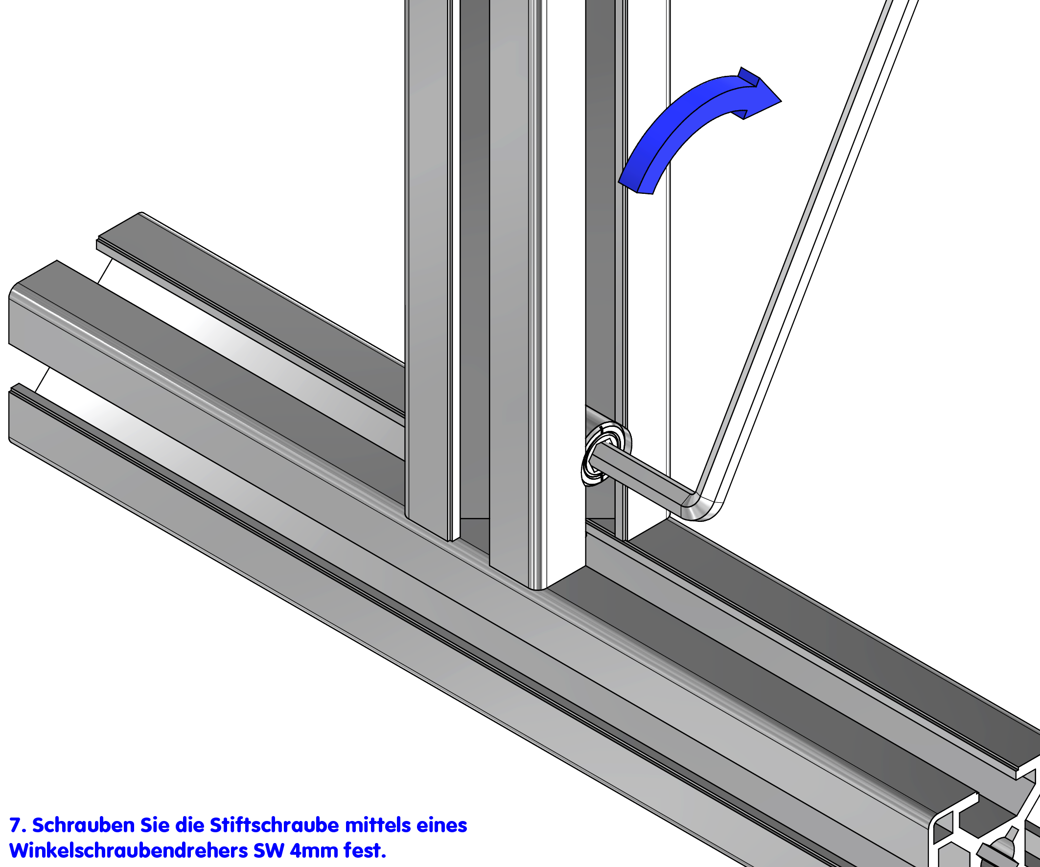 KriTec Schnellspannverbinder 90° 8 Raster 30