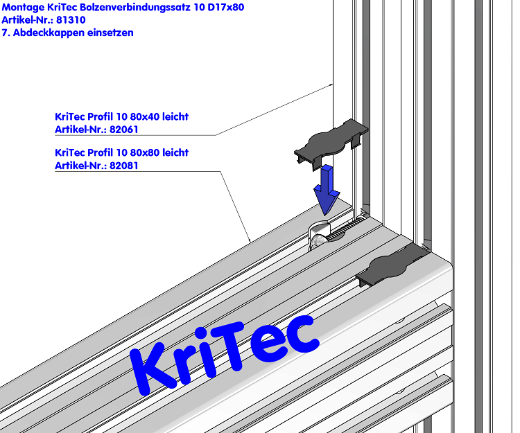 KriTec Bolzenverbindungssatz 10 D17x80