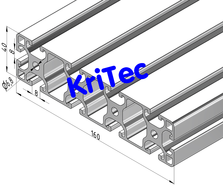 KriTec Profil 8 160x40 leicht