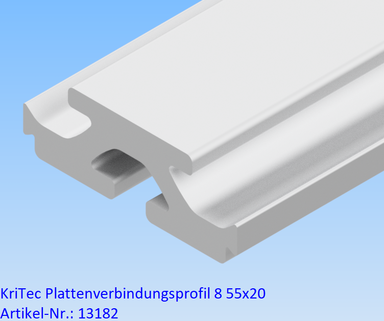 KriTec Plattenverbindungsprofil 8 55x20