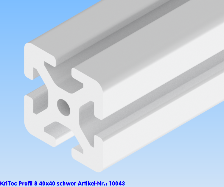 KriTec Profil 8 40x40 schwer