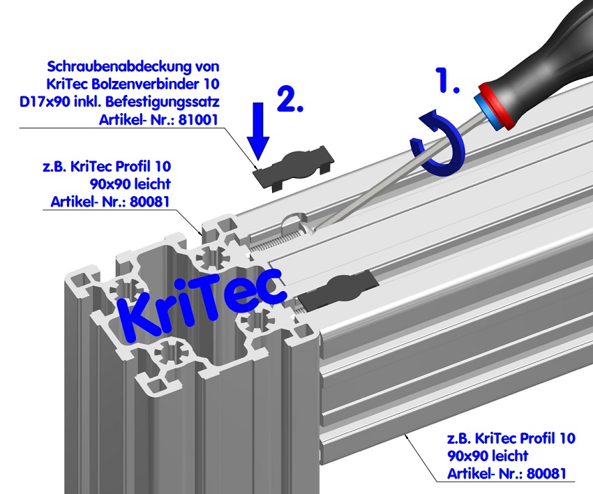 KriTec Bolzenverbindungssatz 10 D17x90
