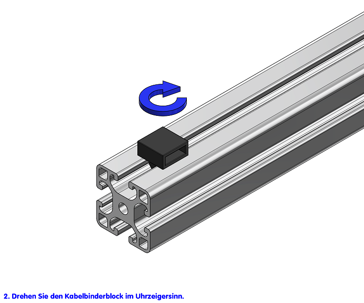 KriTec Kabelbinderblock 8 Raster 40