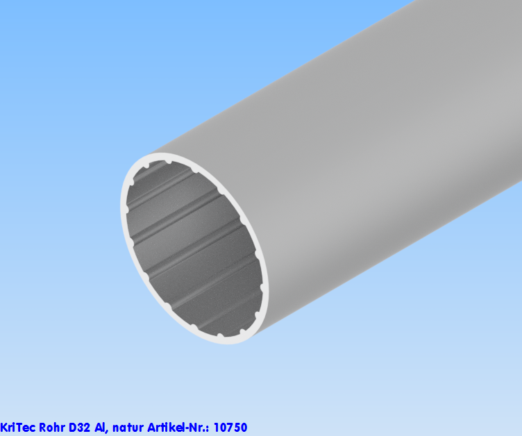 KriTec Rohr D32 Al, natur