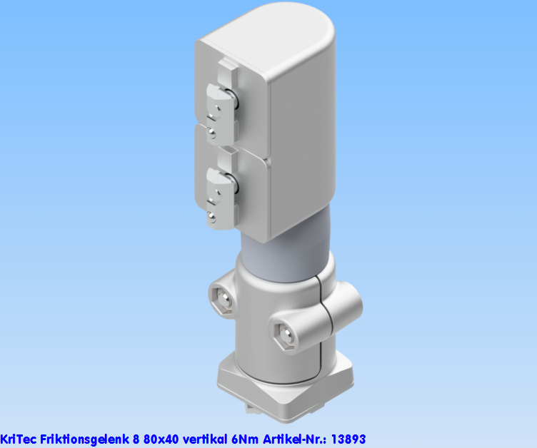 KriTec Friktionsgelenk 8 80x40 vertikal 6 Nm