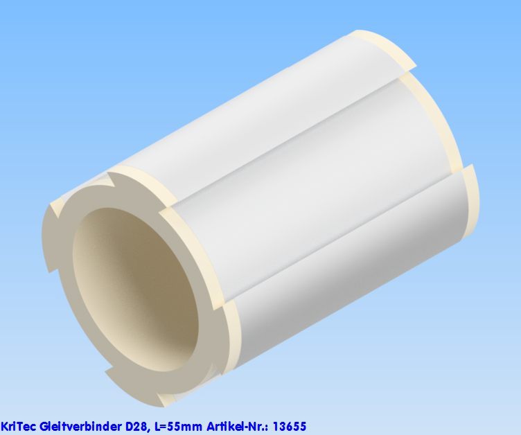 KriTec Gleitverbinder D28, L=55mm