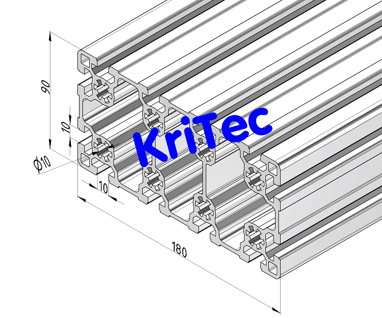 KriTec Profil 10 180x90 leicht