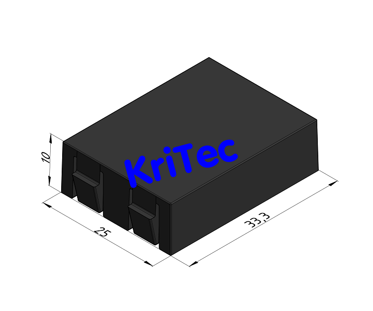 KriTec Distanzstück für Rollenschiene
