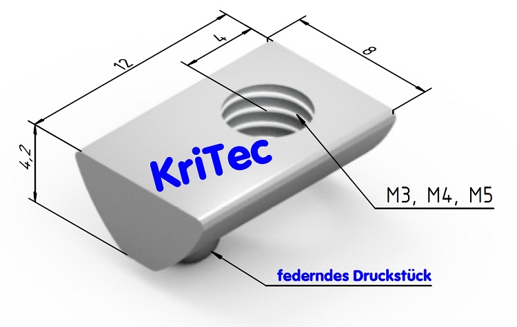 KriTec Nutensteine 5 glatt