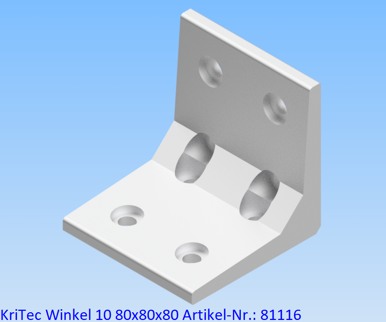 KriTec Winkel 10 80x80x80