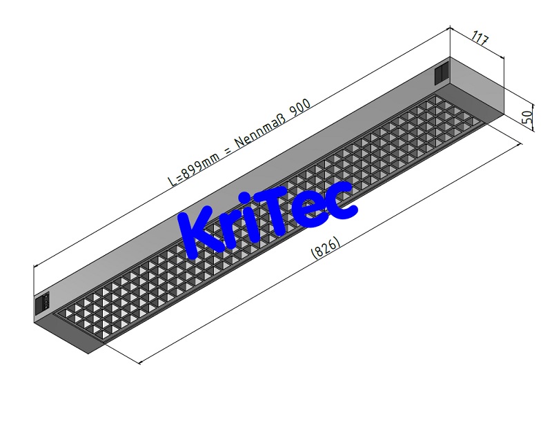 KriTec Arbeitsplatzleuchte 900 LED