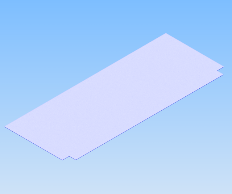 KriTec PVC-Tischplattenauflage 2.000x800x5mm transparent mit Ausklinkungen 81x86mm