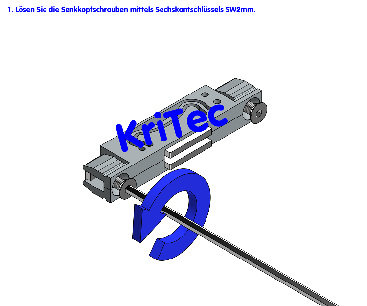 KriTec Magnethalter 8, grau ähnlich RAL 7042