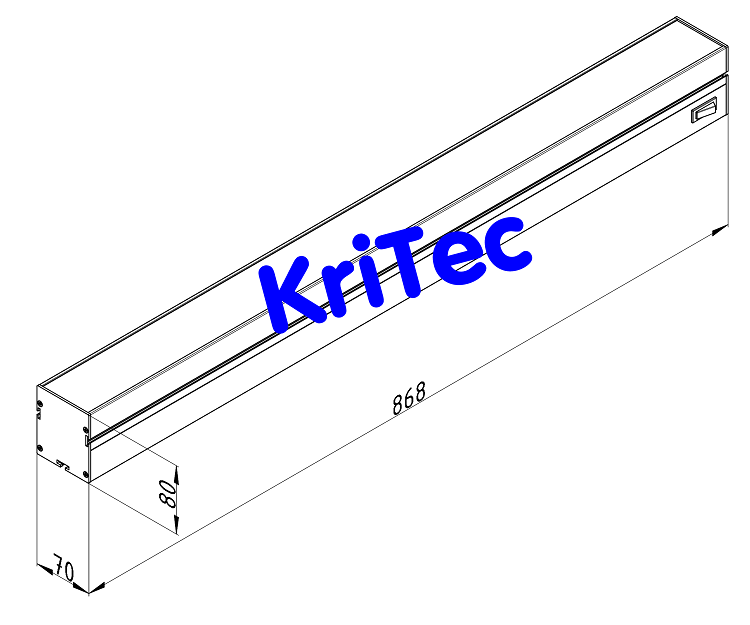 KriTec LED Arbeitsplatzleuchte 900 BASIC