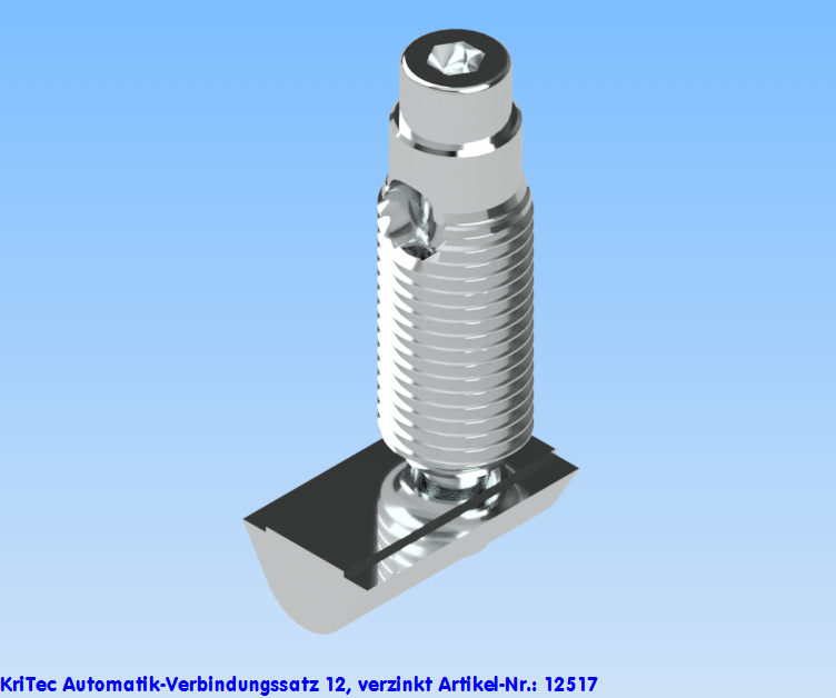 KriTec Automatik-Verbindungssatz 12, verzinkt