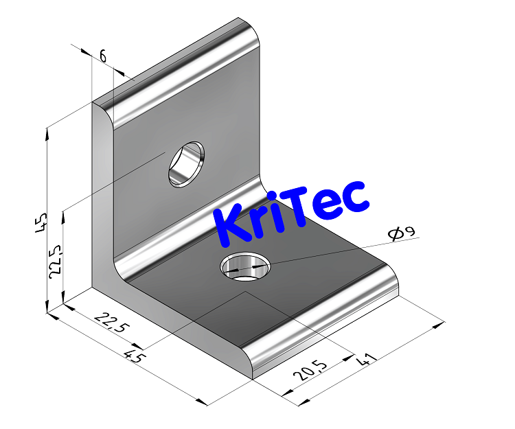 KriTec Winkel 10 Al 45x45x41x6 Softline