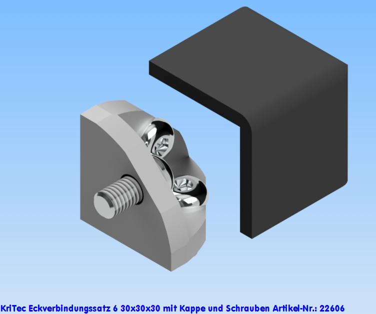 KriTec Eckverbindungssatz 6 30x30x30