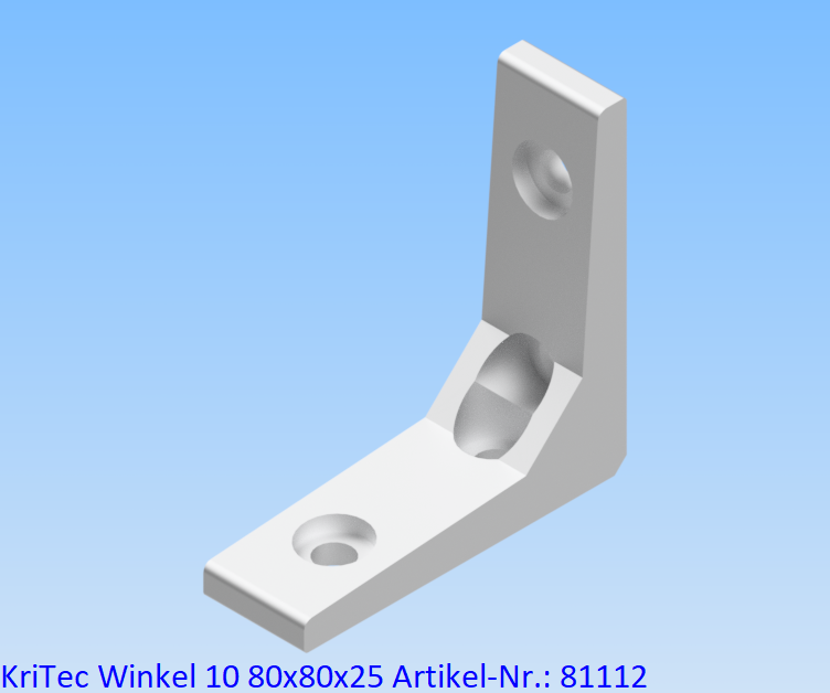 KriTec Winkel 10 80x80x25