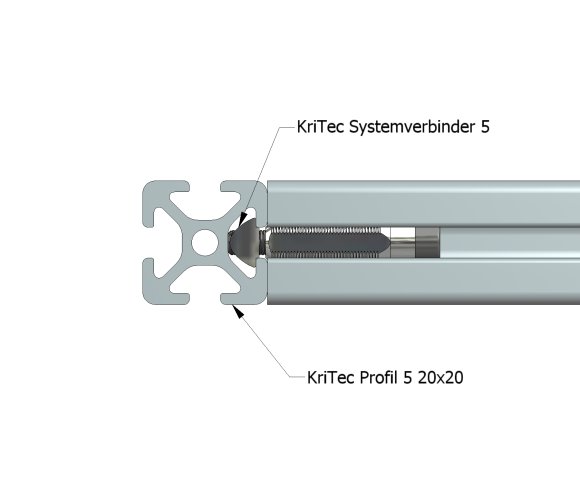 KriTec Systemverbinder 5 Raster 20