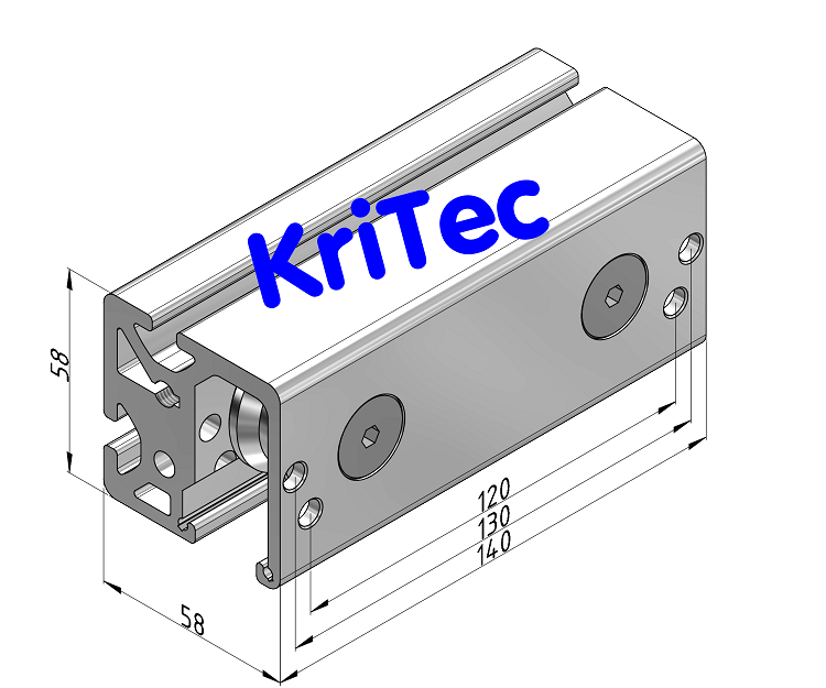 KriTec Doppellagereinheit 8 D14 zentrisch und exzentrisch
