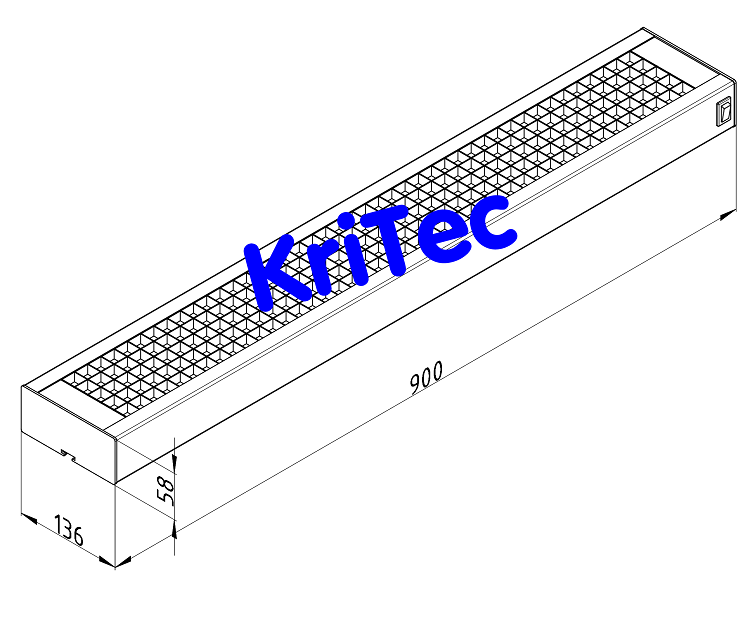 KriTec LED Arbeitsplatzleuchte 900 eco-line