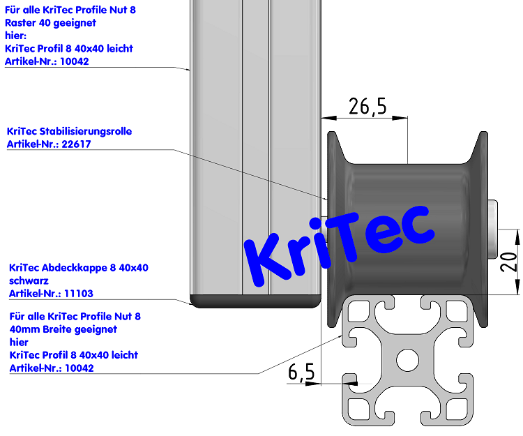 KriTec Stabilisierungsrolle