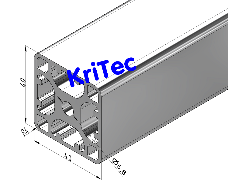 KriTec Profil 8 40x40 4N leicht