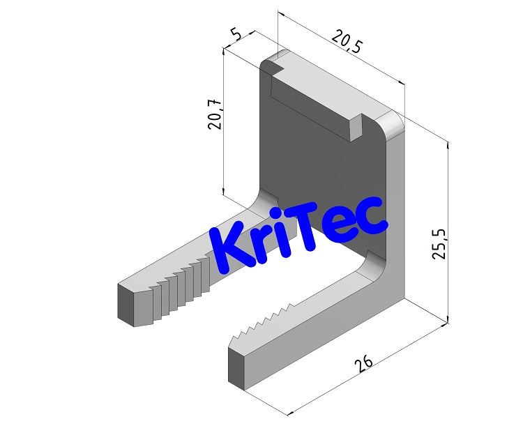 KriTec Rastbügel für Vario Klemmblock D28