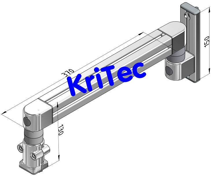 KriTec Schwenkarm 8 370 Höhenverstellung 8 150