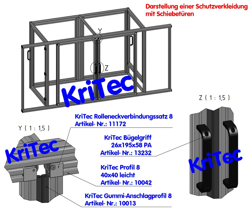 KriTec Bügelgriff 26x195x58 PA