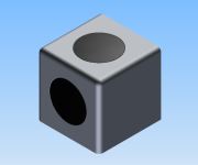 KriTec Würfelverbindungssatz 10 45x45x45 Winkel 2D, Abdeckkappe schwarz