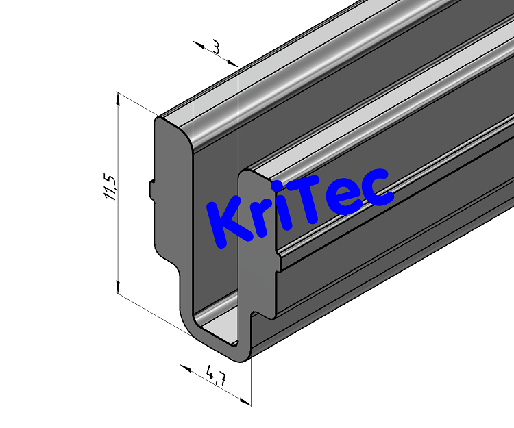 KriTec Schraubleiste 8 Al