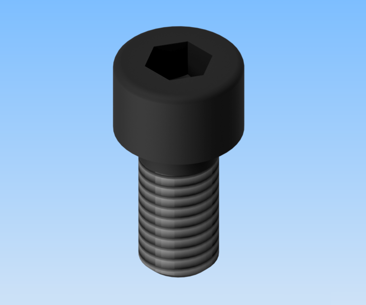 KriTec Zylinderschrauben ISO 14580 schwarz