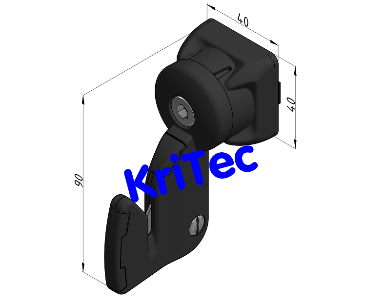 KriTec Folienschneider 8 Raster 40, schwarz