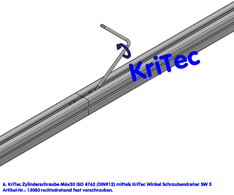 KriTec Automatik-Stoßverbindungssatz 8, VA rostfrei