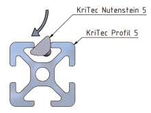 KriTec Nutensteine 5 glatt