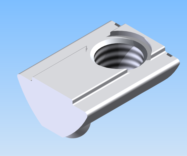 KriTec Nutenstein 8 St mit Steg, kurz, mit Potentialausgleich