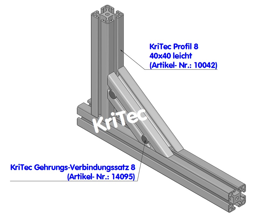 KriTec Gehrungs-Verbindungssatz 8