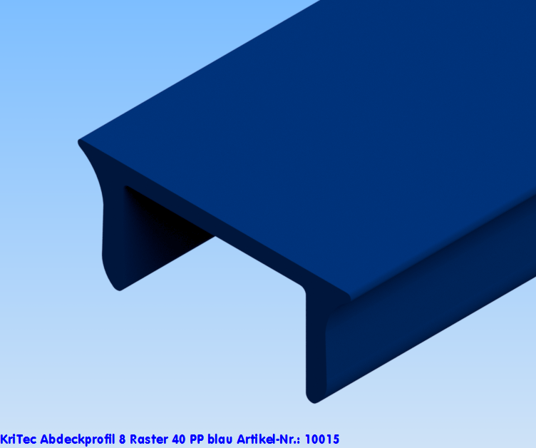 KriTec Abdeckprofil 8 Raster 40 PP blau