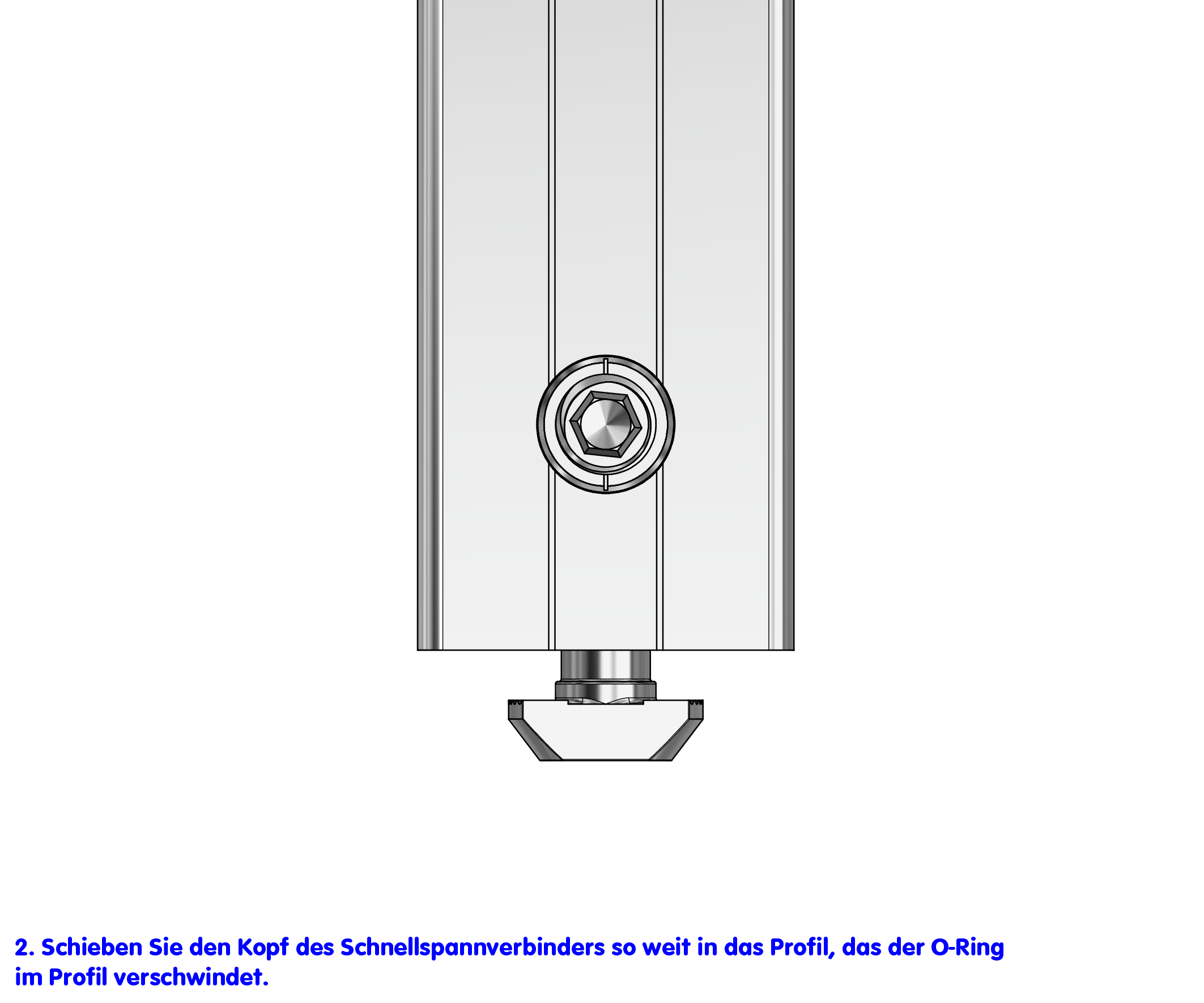 KriTec Schnellspannverbinder 90° 8 Raster 30