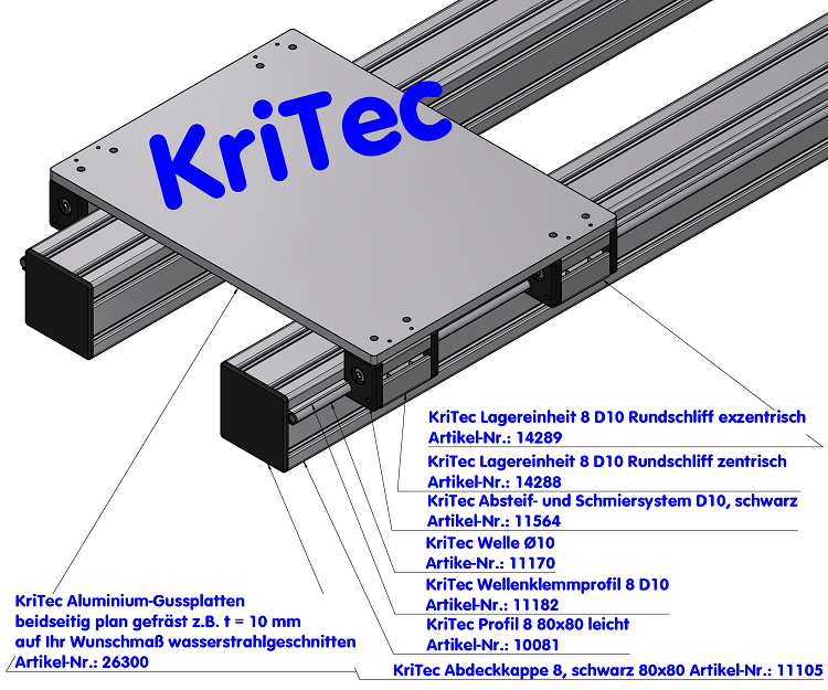 KriTec Profil 8 80x80 leicht