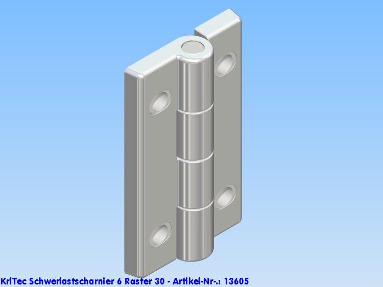 KriTec Schwerlastscharnier 6 Raster 30