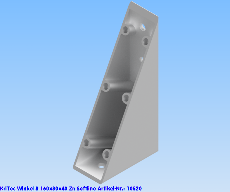 KriTec Winkel 8 160x80x40 Zn Softline