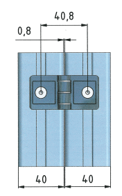 KriTec Scharnier 8 Zn 8/8