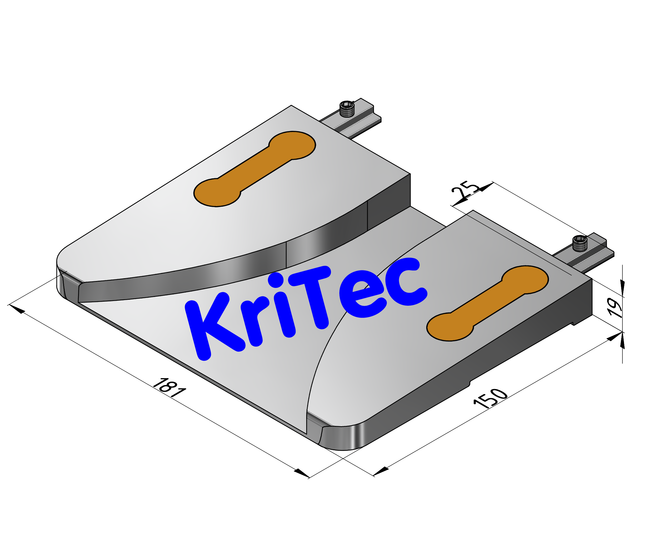 KriTec Set Start- und Endstück Führungsschiene FIFO