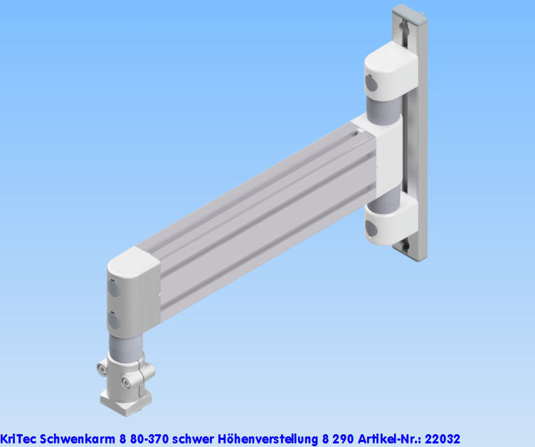 KriTec Schwenkarm 8 80-370 schwer Höhenverstellung 8 290