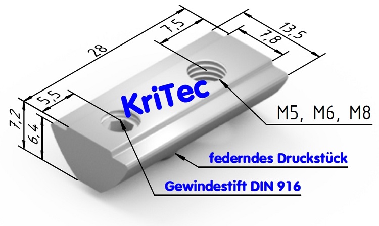 KriTec Nutenstein F 8 St, verzinkt
